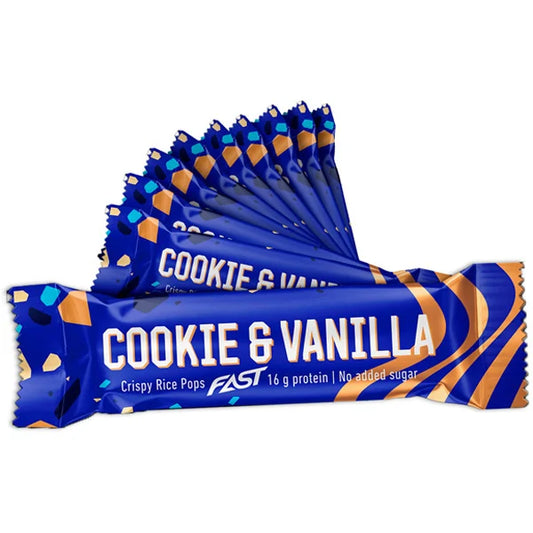 FAST Cookie & Vanilla Crispy Rice Pops proteiinipatukka 55g