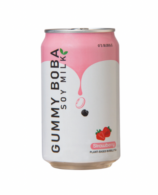 Os Gummy Boba Soy Milk - Strawberry 315ml